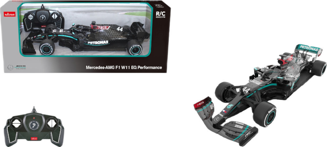 Samochód zdalnie sterowany RASTAR Mercedes-AMG F1 W11 EQ Performance zabawa wyścigi powierzchnia materiał zasilanie
