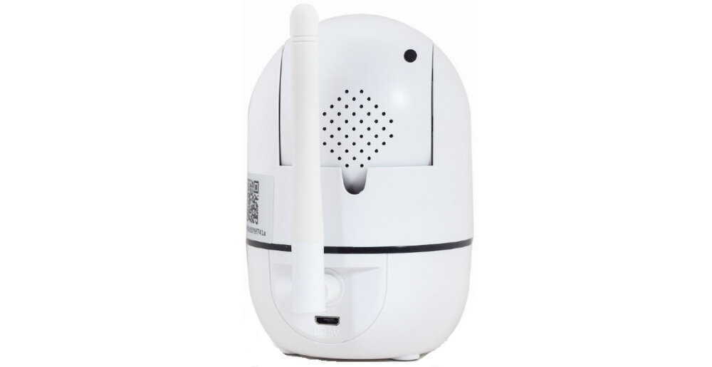 Kamera GEMBIRD TSL-CAM-WRHD-02 montaż biurkowy microUSB wymiary, kamera od tyłu na białym tle