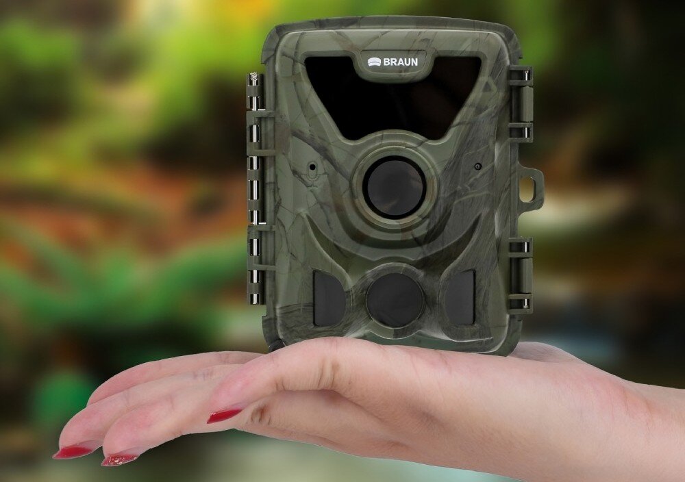 Fotopułapka BRAUN Scouting Cam Black 200A Mini przeznaczenie czujnik zasięg wymiary