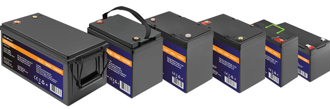 Akumulator QOLTEC 53708 100Ah 25.6V żywotność bateria wspomaganie waga wymiary przenośny