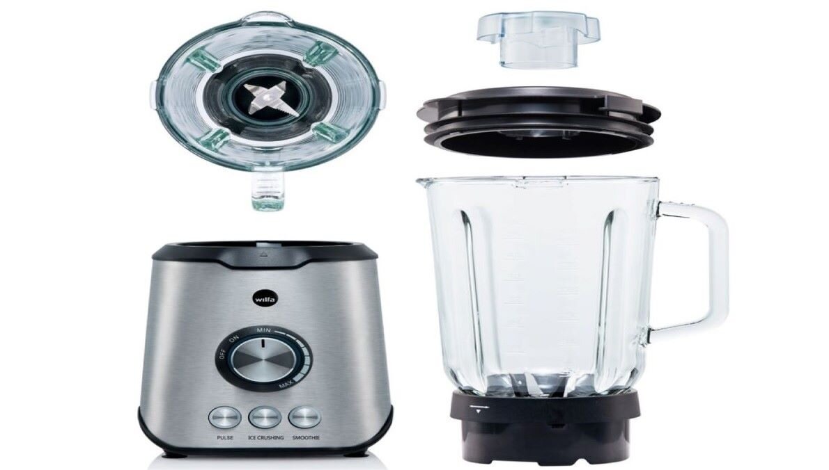Blender kielichowy WILFA BL-1000S wysoka jakość zespół 4 ostrzy wyjąć ostrza dokładne czyszczenie