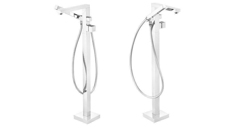 BATERIA WANNOWA NATYNKOWA DEANTE Hiacynt BQH 017M CHROM zestaw prysznicowy regulacja wysokości długa żywotność