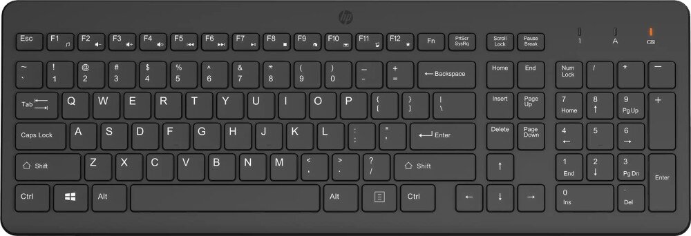Klawiatura HP 220 zasilanie bateria blok numeryczny wymiary