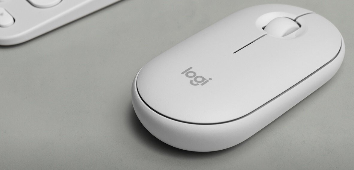 Zestaw LOGITECH MK380 Pebble 2 Combo mysz klawiatura Elegancka wygodna Minimalistyczny design płynna braca zasilanie bateryjne