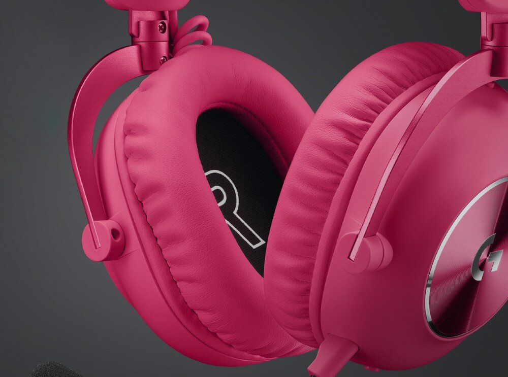 Słuchawki LOGITECH G Pro X 2 Magenta izolacja nauszniki zawias
