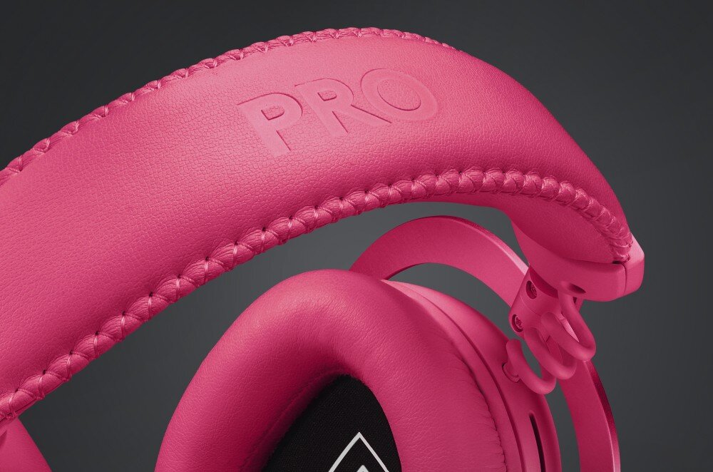 Słuchawki LOGITECH G Pro X 2 Magenta konstrukcja wytrzymałość materiały