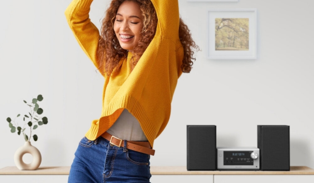 Wieża PANASONIC SC-PM702EG-K  - bluetooth