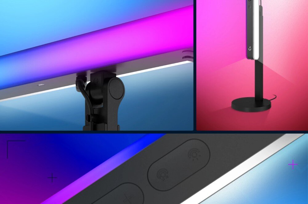 Lampa LOGITECH Litra Beam LX kable długość konstrukcja regulacja montaż
