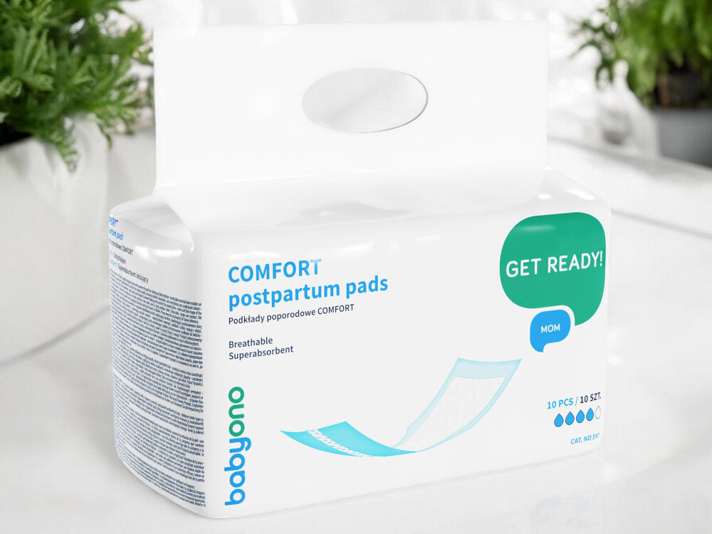 Podkłady poporodowe BABYONO Comfort 597 (10 szt.) wygląd
