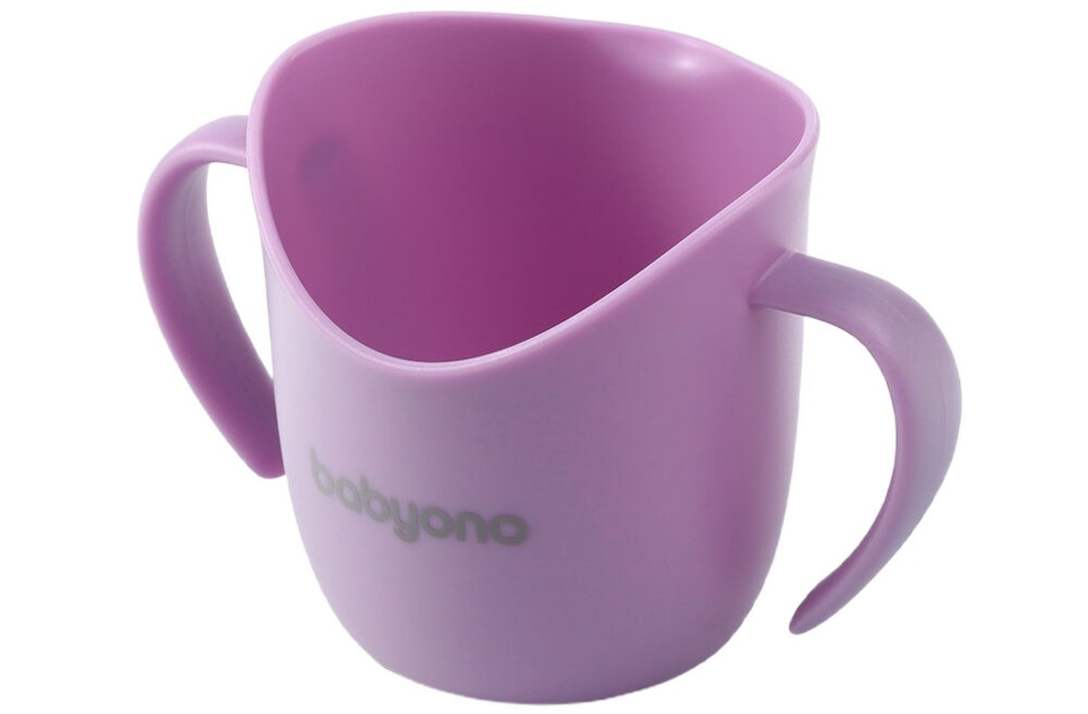 Kubek BABYONO Flow 1463/05 Fioletowy kolor kolorystyka estetyka