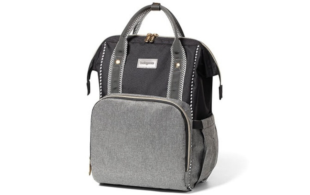 Plecak do wózka BABYONO Basic Oslo Style 1424/01 Szary wysoka jakosc solidne wykonanie material odporny czyszczenie prezentacja