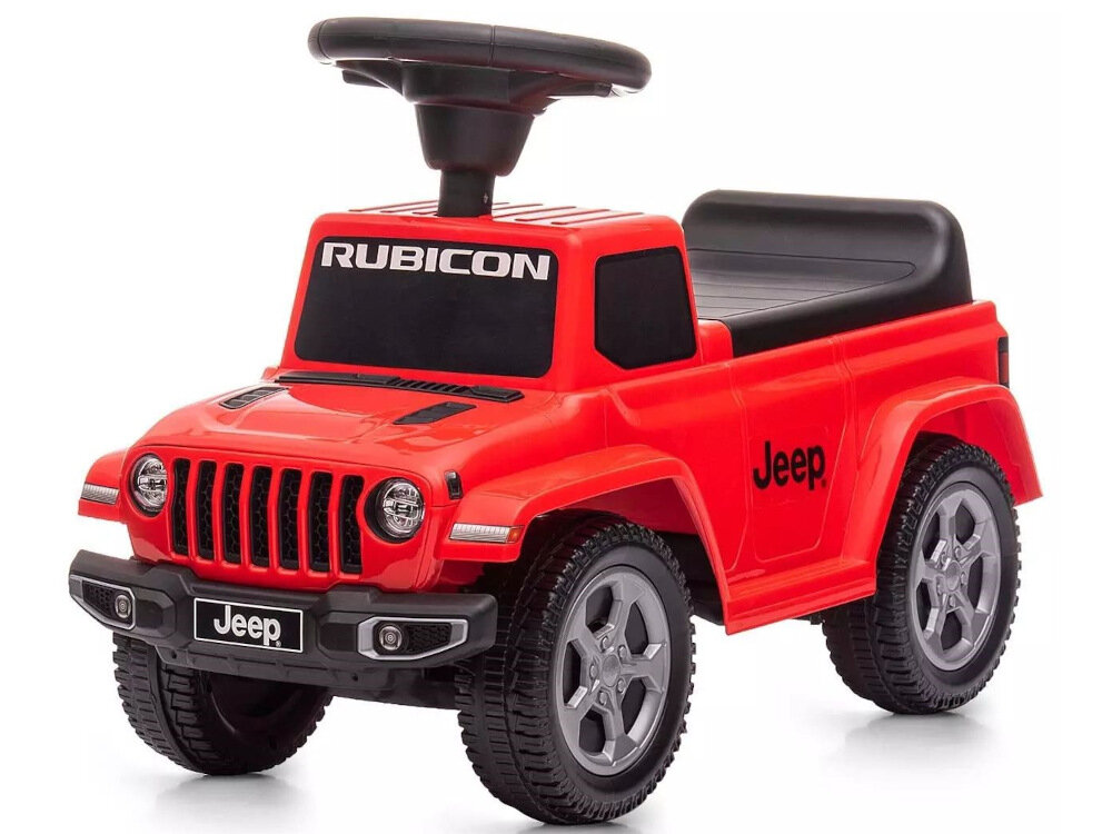 Jeździk MILLY MALLY Jeep Rubicon Gladiator Czerwony atrakcyjny dein funkcjonalny wspiera rozwoj fizyczny i motoryczny bezpieczna atrakcyjna zabawka