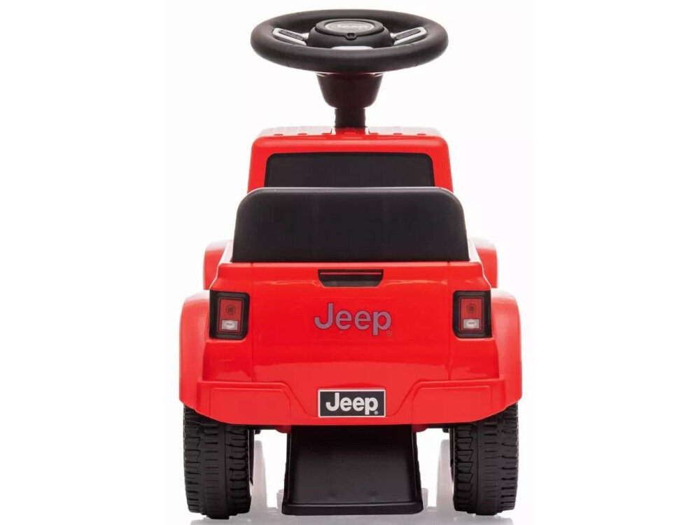 Jeździk MILLY MALLY Jeep Rubicon Gladiator Czerwony do zabawy wewatrz pomieszczen na zewnatrz dla dzieci w wieku od 18 do 36 miesiecy waga do 25 kg