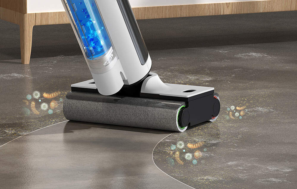 Odkurzacz DEERMA DEM-VX910W zbiorniki na czysta i brudna wode pojemnosc