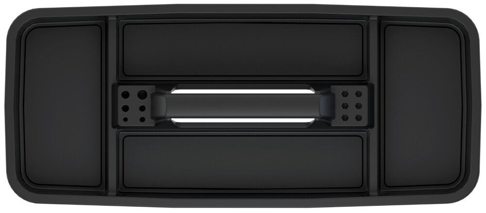 Skrzynka narzędziowa KISTENBERG Titan Plus KTIP5530 nosiło na białym tle wyjmowane nosidło narzędziowe ułatwia organizację wyposażenia