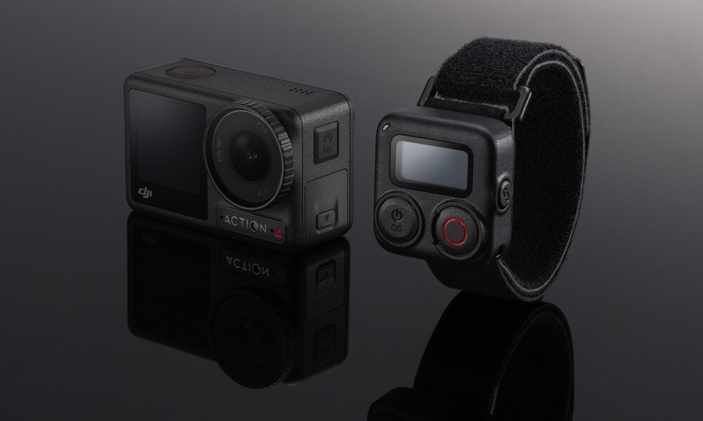 Kamera sportowa DJI Osmo Action 4 Standard Combo akcesoria dodatki pilot mocowania