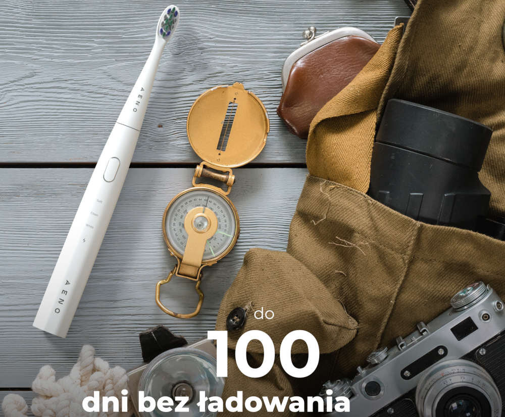 Szczoteczka soniczna AENO DB7 uzytkowanie do 100 dni higiena
