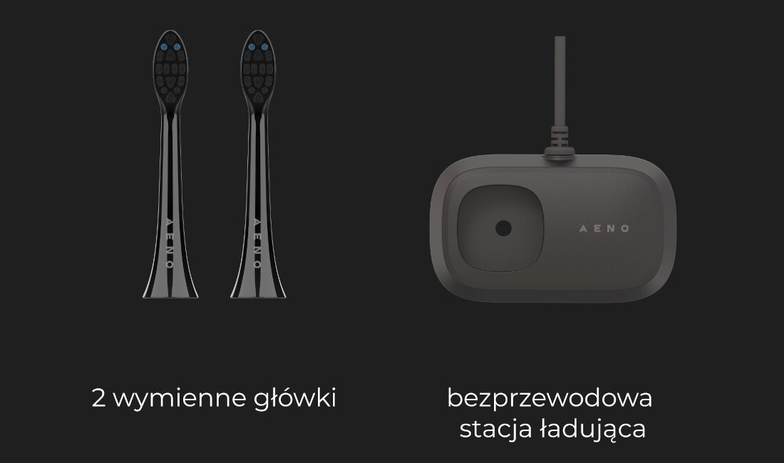 Szczoteczka soniczna AENO DB6 akcesoria zestaw komplet wyposazenie 