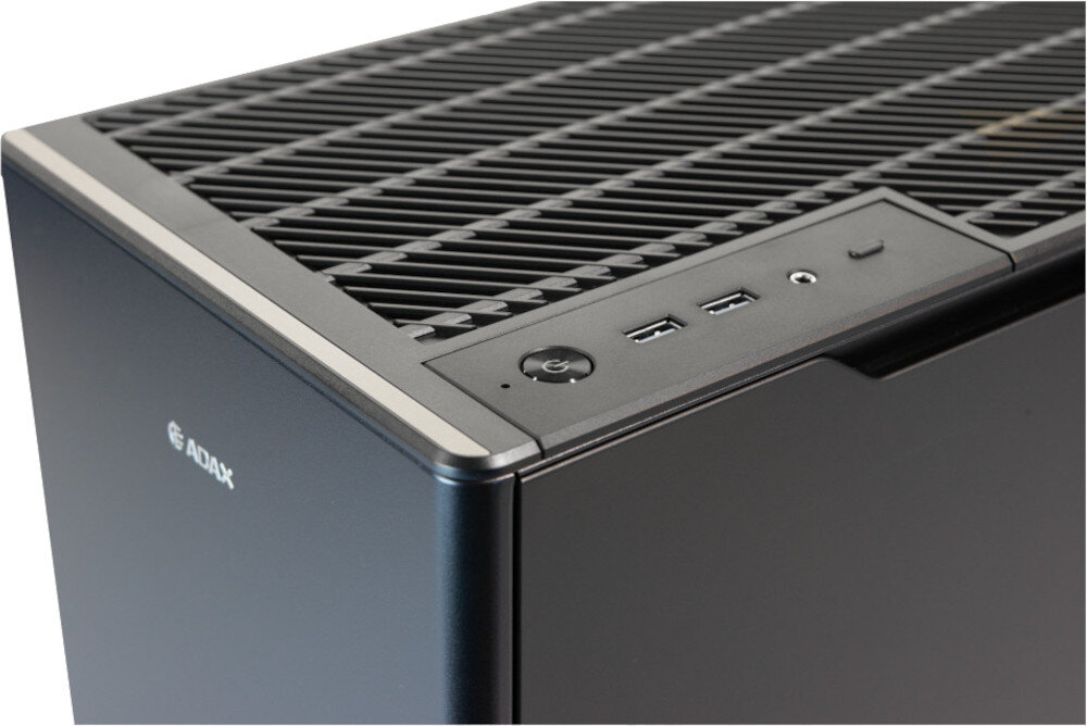 Komputer ADAX DRACO EXTREME C12400F złącza porty podłączenie