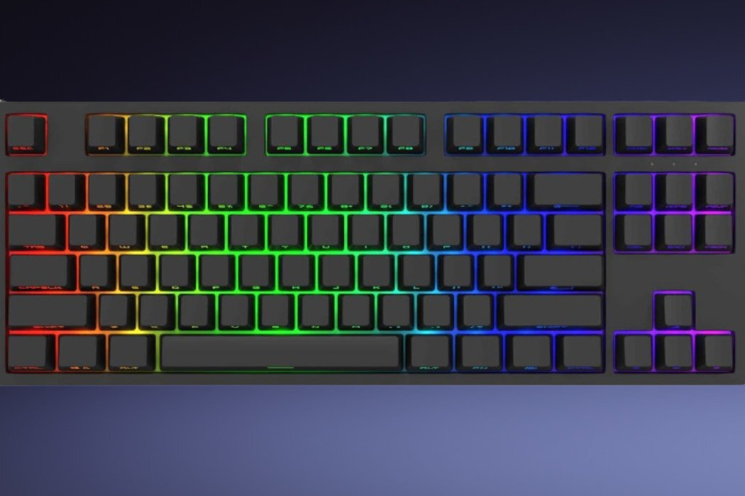 Klawiatura DARK PROJECT Pro KD87A Gateron Optical Red 2.0 gaming stabilizatory wosk PBT ABS LED