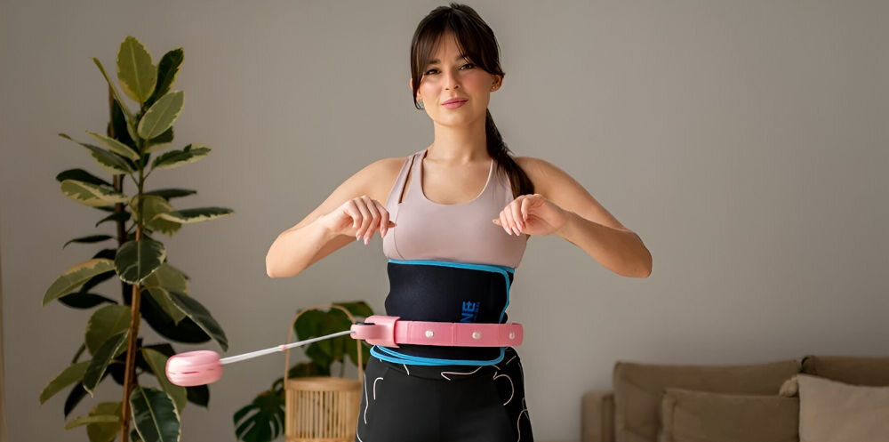 Hula hop HMS FH02 Różowy trening w domu