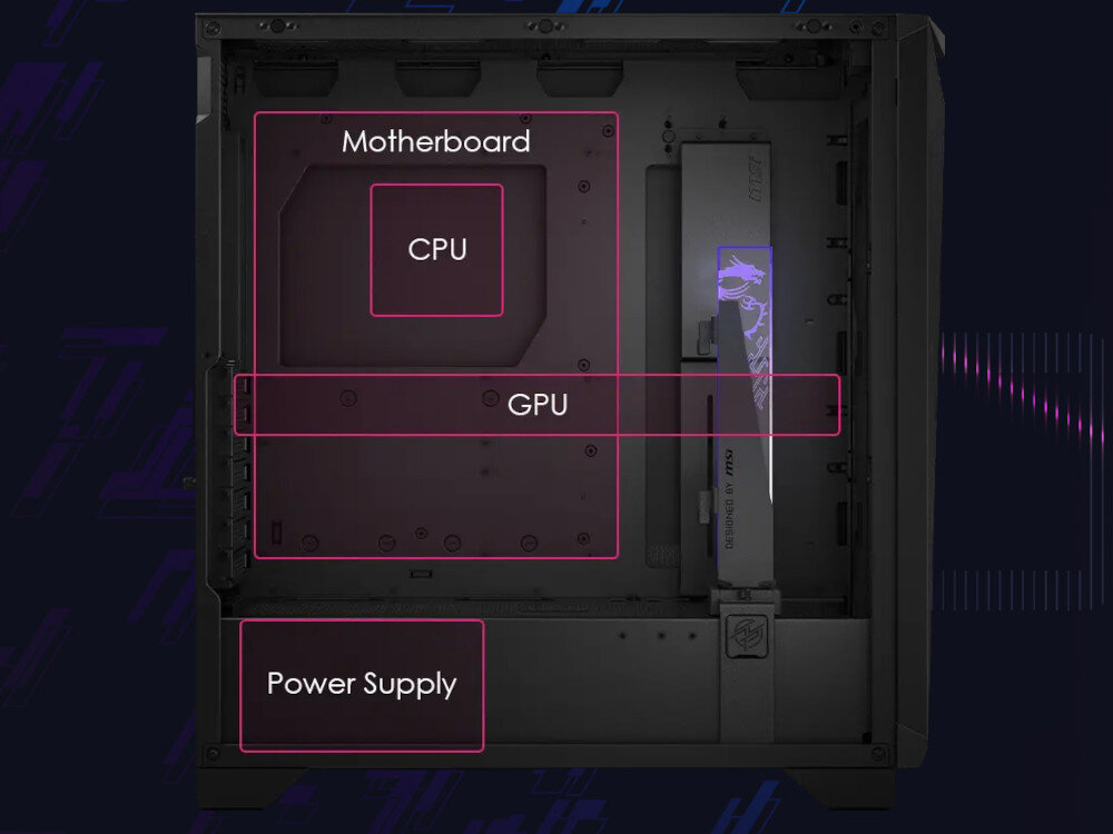 Obudowa MSI MPG Gungnir 300P Airflow kompatybilność wymiary pojemność