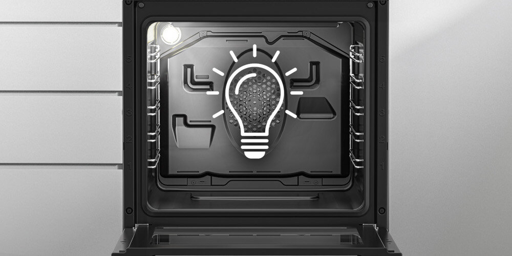 KUCHNIA BEKO FSM52339DXDS Oświetlenie wnętrza widoczność przyjemne Delikatne