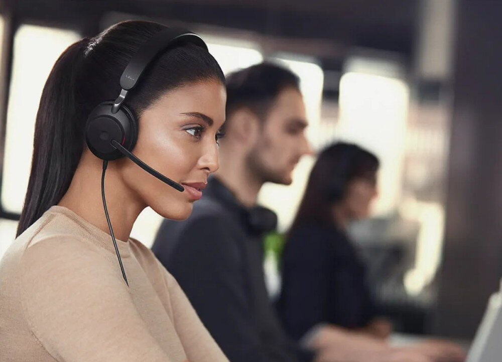 Słuchawki nauszne JABRA Evolve2 40 SE UC Czarny dźwięk jakość parametry