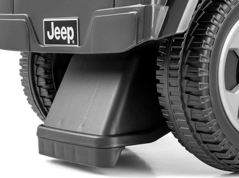 Jeździk MILLY MALLY Jeep Rubicon Gladiator Szary zasilanie dwie baterie AA zabezpieczenie przed wywroceniem sie pojazdu