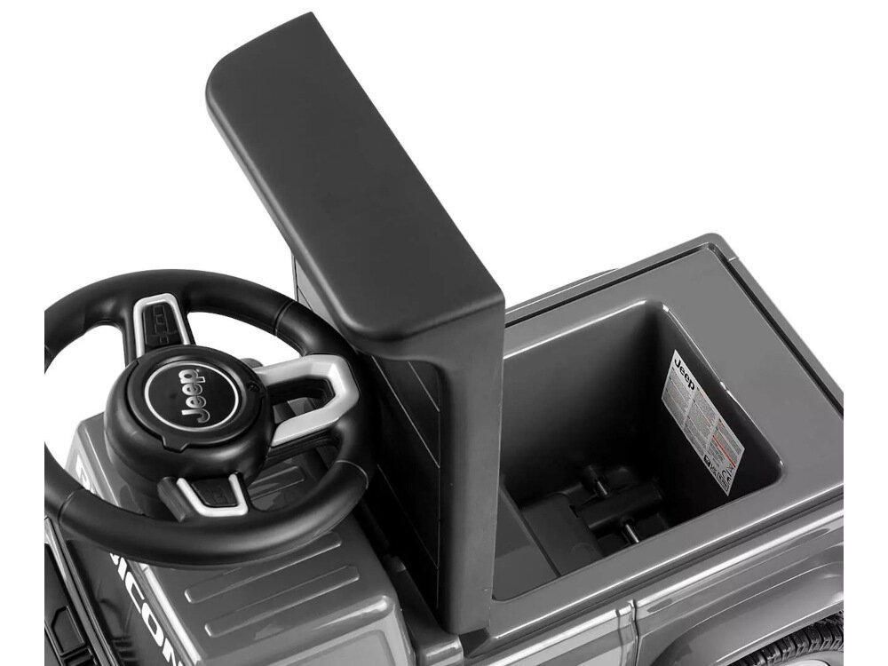 Jeździk MILLY MALLY Jeep Rubicon Gladiator Szary schowek pod siedziskiem