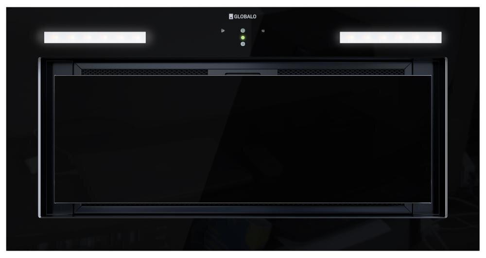 GLOBALO Lumotion 60.1 okap wyciąg pochłaniacz filtry szczelinowe pochłanianie skokowa regulacja prędkość