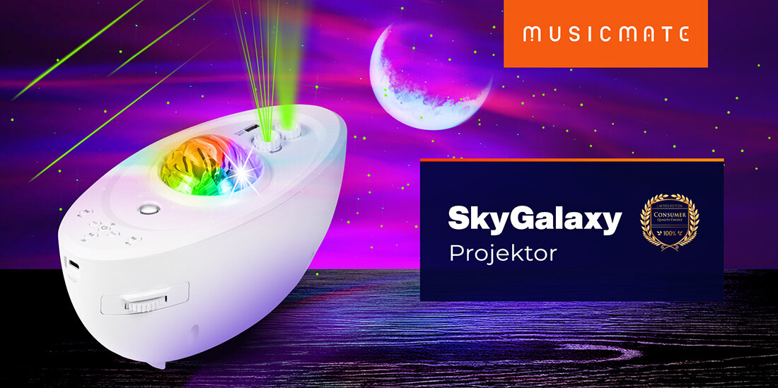 Projektor MUSICMATE Sky Galaxy - Dobry dla miłośników kosmosu
