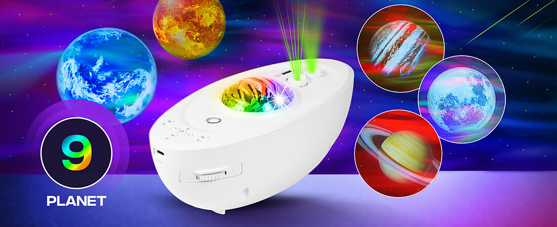 Projektor MUSICMATE Sky Galaxy - Synchronizacja dźwięku i światła