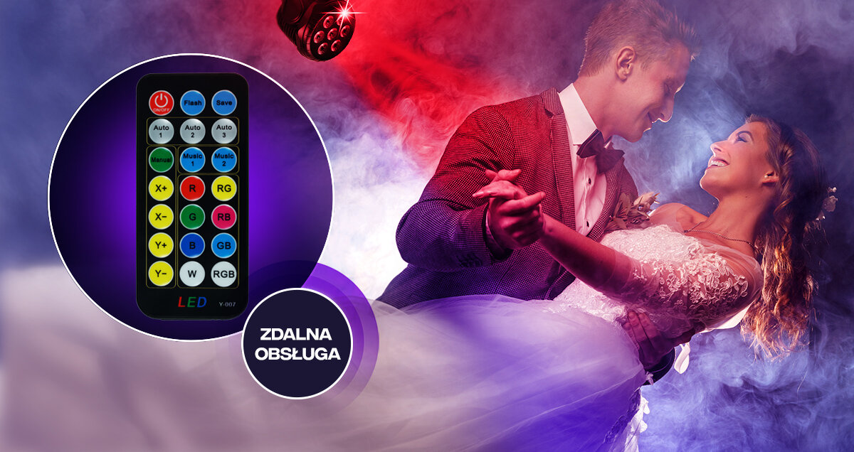 Reflektor MUSICMATE RTY-10 LightSpin PRO - Pełna energii strefa świetlna