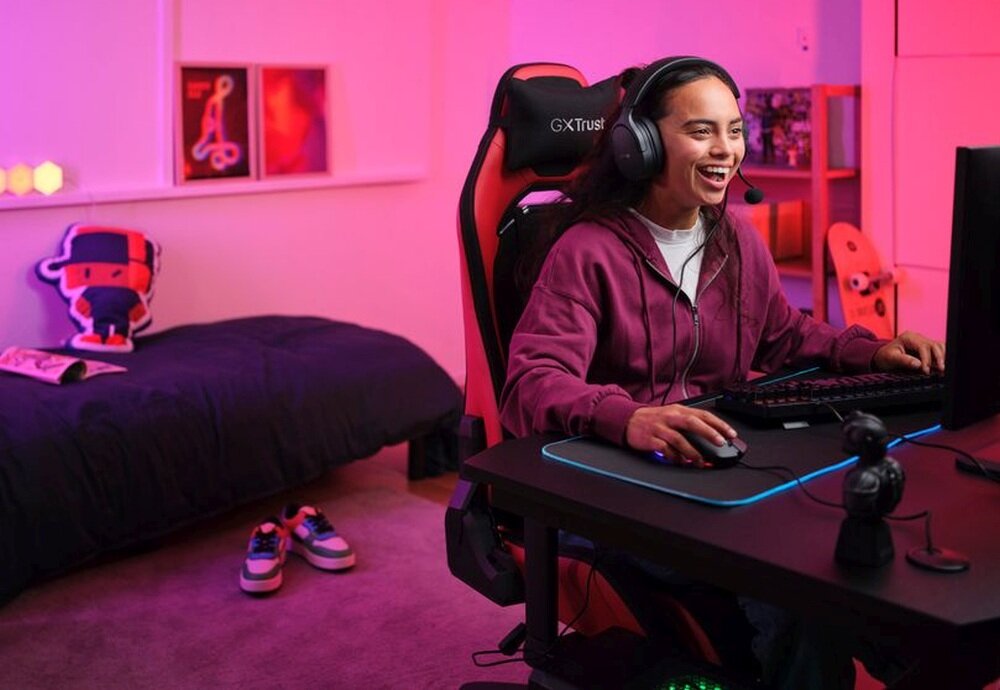 Słuchawki TRUST GXT489 Fayzo mikrofon przetworniki halas redukcja