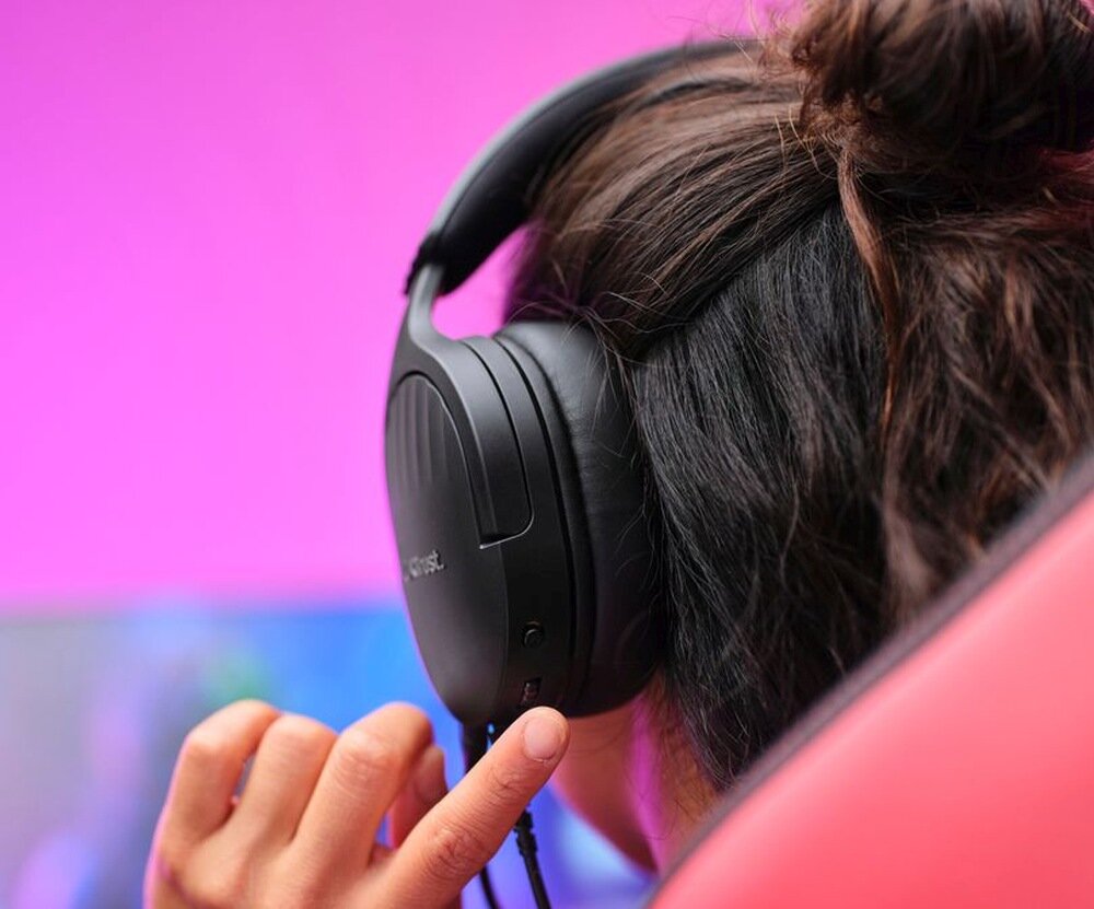 Słuchawki TRUST GXT489 Fayzo regulacja nauszniki palak