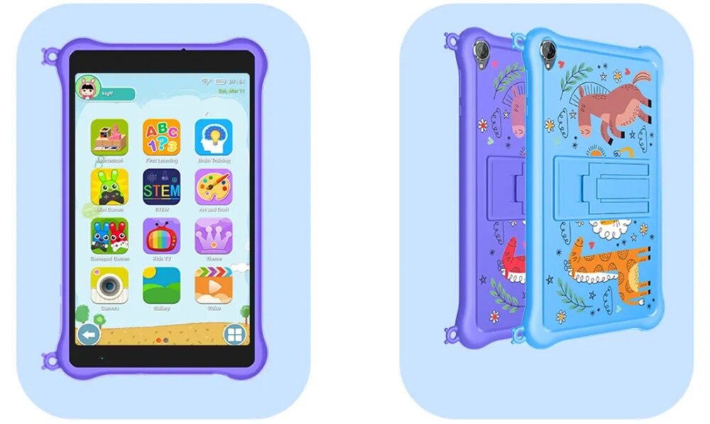 Tablet Blackview TAB5 Kids rozdzielczość rdzenie przekątna czujniki aparat głośnik czas pracy procesor transmisja danych waga wifi pamięć złącza zestaw 