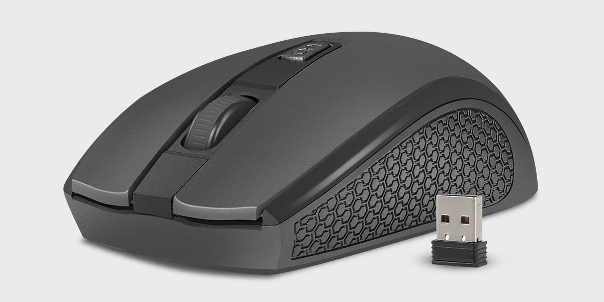 Torba na laptopa NATEC Wallaroo 2 15.6 cali Czarny + Mysz zaprojektowana z myślą o ergonomii zasilanie baterią AA