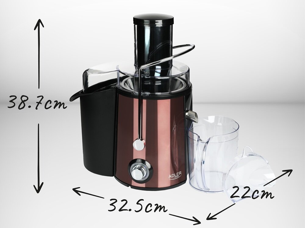 Sokowirówka ADLER AD 4129 funkcjonalność, elegancki wygląd, codziennie świeży sok