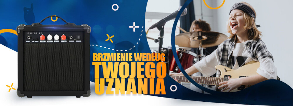 Wzmacniacz gitarowy MUSICMATE A-15 - regulacja