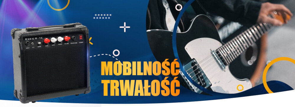 Wzmacniacz gitarowy MUSICMATE A-15 - mobilność