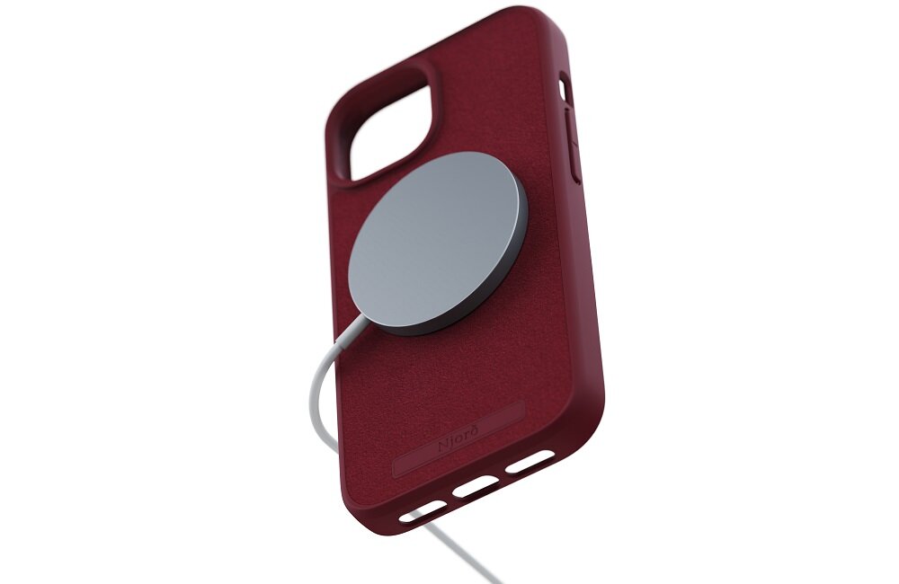 Etui NJORD BY ELEMENTS Suede Comfort+ MagSafe do Apple iPhone 15 elaganckie ochrona smartfona Wyjątkowy wygląd Najwyższej jakości materiały MagSafe Ochrona aparatu Precyzyjne