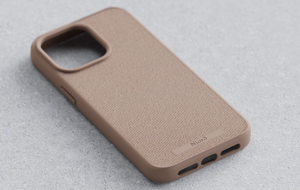 Etui NJORD BY ELEMENTS Fabric Tonal MagSafe do Apple iPhone 15 elaganckie ochrona smartfona Wyjątkowy wygląd Najwyższej jakości materiały MagSafe Ochrona aparatu Precyzyjne