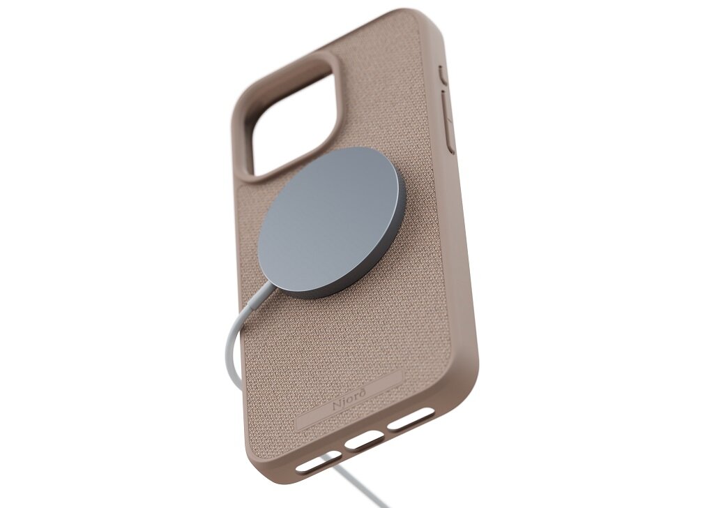 Etui NJORD BY ELEMENTS Fabric Tonal MagSafe do Apple iPhone 15 elaganckie ochrona smartfona Wyjątkowy wygląd Najwyższej jakości materiały MagSafe Ochrona aparatu Precyzyjne