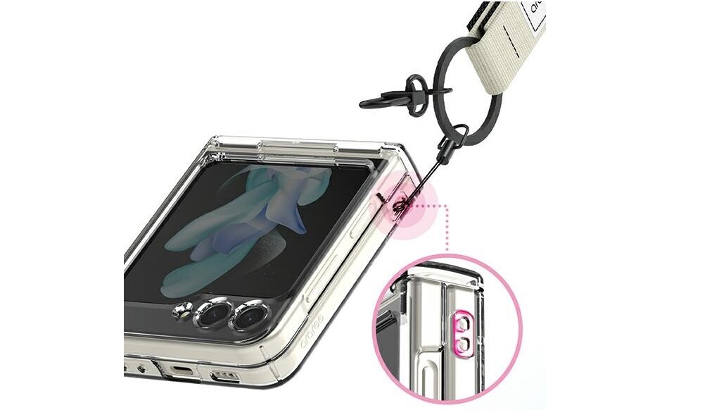 Etui ARAREE Nukin 360 do Samsung Galaxy Z Flip 5 Przezroczysty Stylowy design Twardy przeźroczysty poliwęglan Idealnie dopasowane Bezkompromisowa ochrona