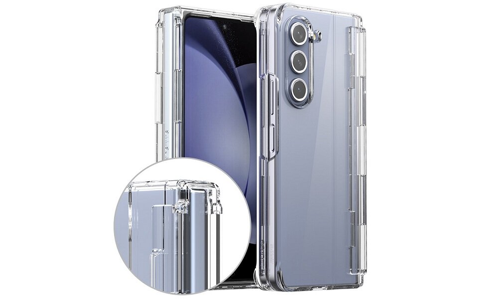 Etui ARAREE Nukin 360 do Samsung Galaxy Z Fold 5 Przezroczysty przezroczysty design Precyzyjnie dopasowane kształty Odporne na uderzenia tworzywo