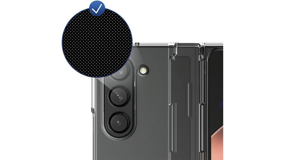 Etui ARAREE Nukin 360 do Samsung Galaxy Z Fold 5 Przezroczysty przezroczysty design Precyzyjnie dopasowane kształty Odporne na uderzenia tworzywo