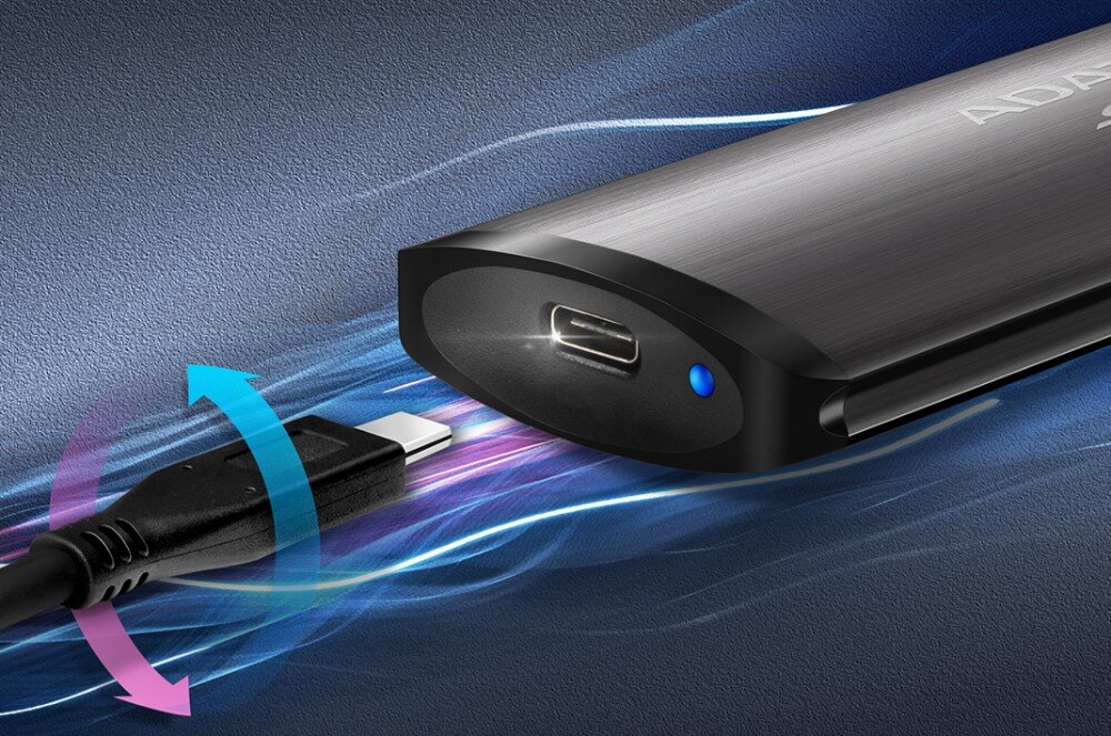 Dysk ADATA SE760 2TB SSD Czarny złącze USB-C podłączenie