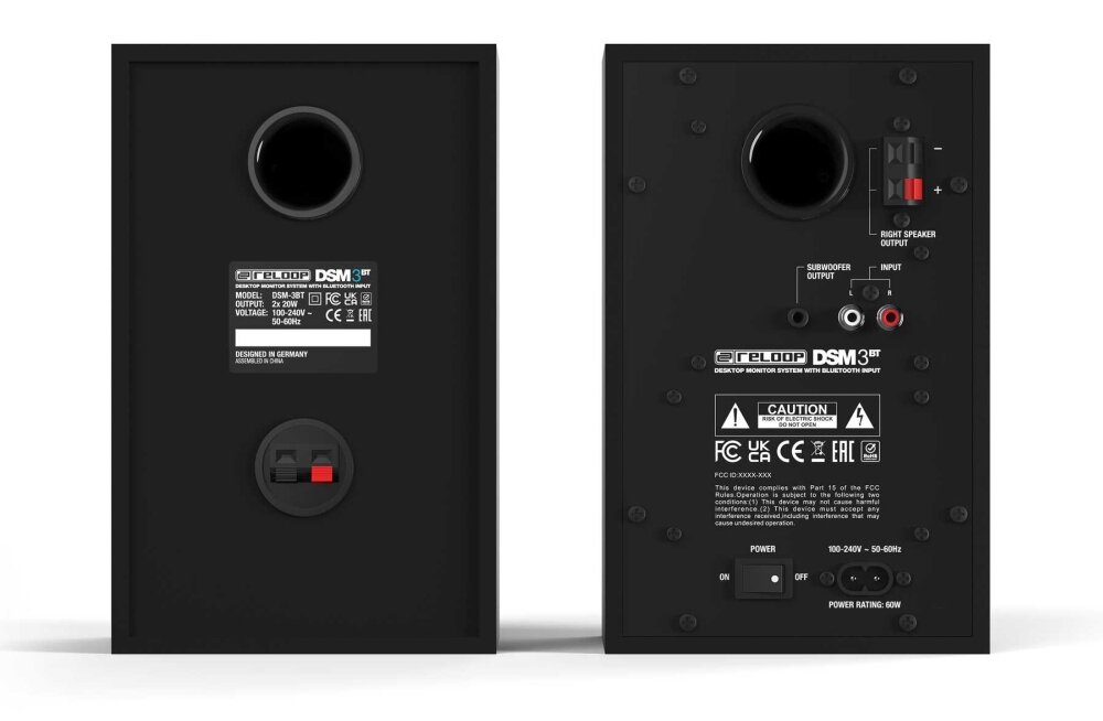 Kolumny głośnikowe RELOOP DSM-3 BT Czarny sprzet audio głośnik możliwości komunikacja bezprzewodowa mocne solidne brzmienie obudowa aranżacja