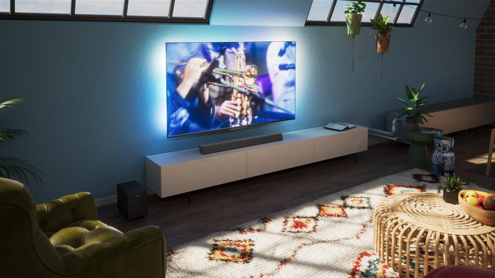 Soundbar PHILIPS TAB5308/10 - subwoofer bezprzewodowy